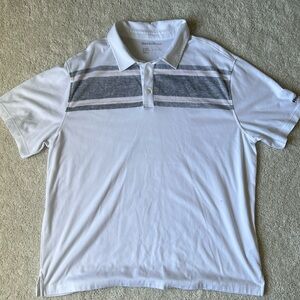 Reebok Golf Polo, White Grey And orange